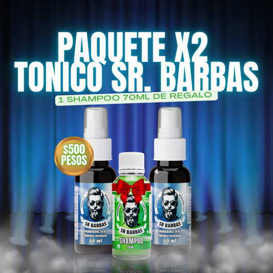 paquete 2 Tónico SR Barbas 60ml