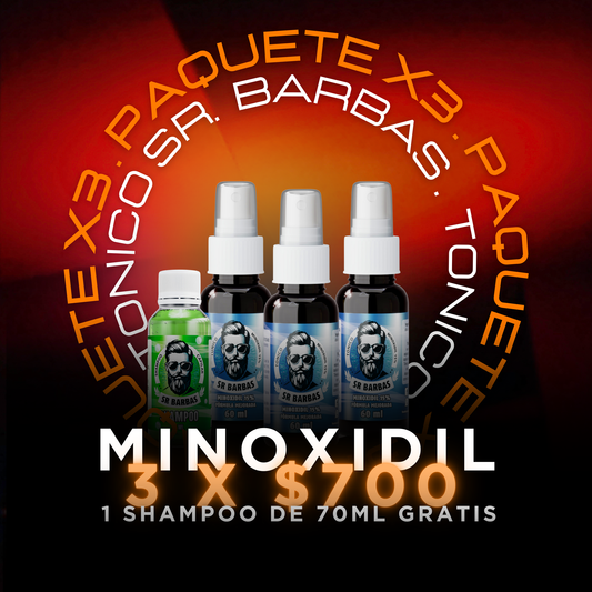Paquete 3 Tonico SR Barbas 60ml